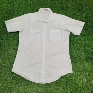 Vintage 70s Saddlebrook Western Shirt Large 22x33 Textured